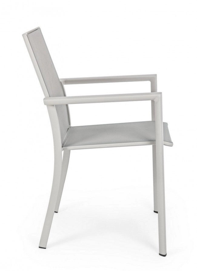 Set 4 Sedie da Giardino 56,2x60x88h cm con Braccioli Konnor Rastin