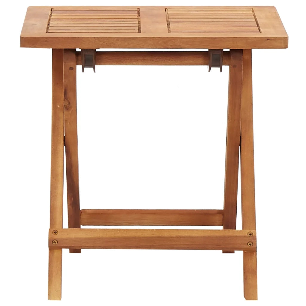 Tavolo da Giardino | Tavolino da esterno Pieghevole 40x40x40 cm in Massello d'Acacia