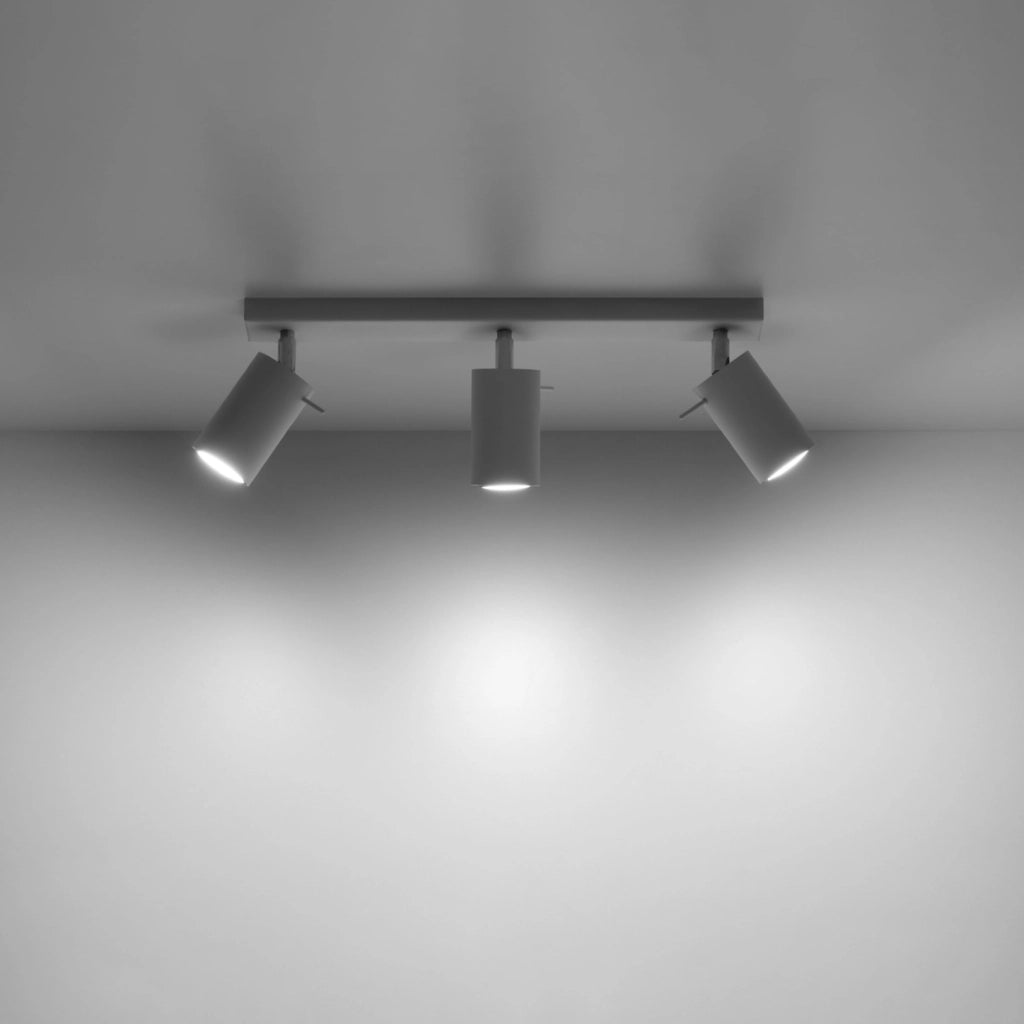Plafoniera Pure Lume TORQUE 3 faretti bianco cromo