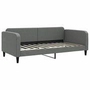 Letto singolo | Letto per adulti | Letto da Giorno Grigio Scuro 100x200 cm in Tessuto