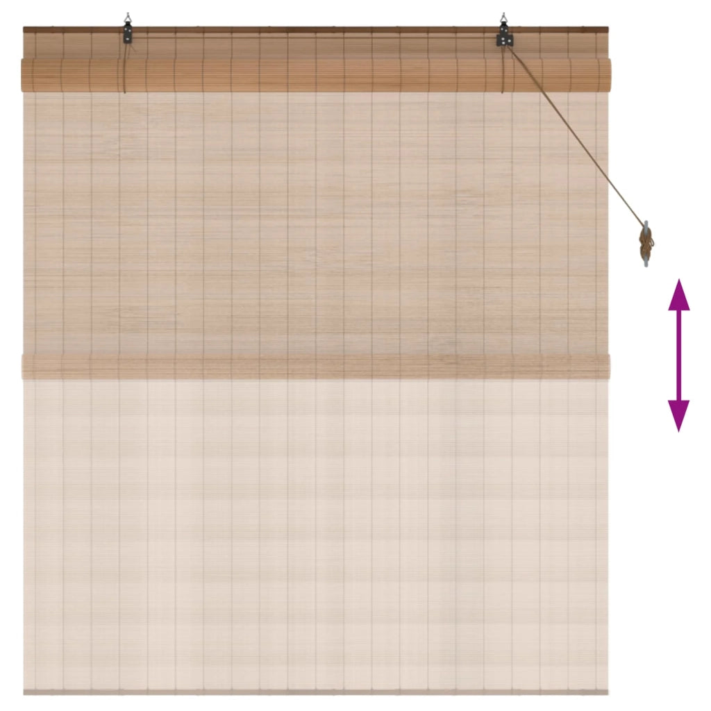 Tenda a rullo Marrone 130 x 160 cm Bambù 42039708