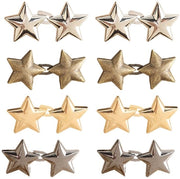 Ferramenta per allentare i jeans 8 paia - Clip per allentare la vita - Clip per regolare la vita - Attaccapanni per vita - Clip per allentare la vita - Nodi regolabili - Materiale riciclato - Spille per regolare la vita
