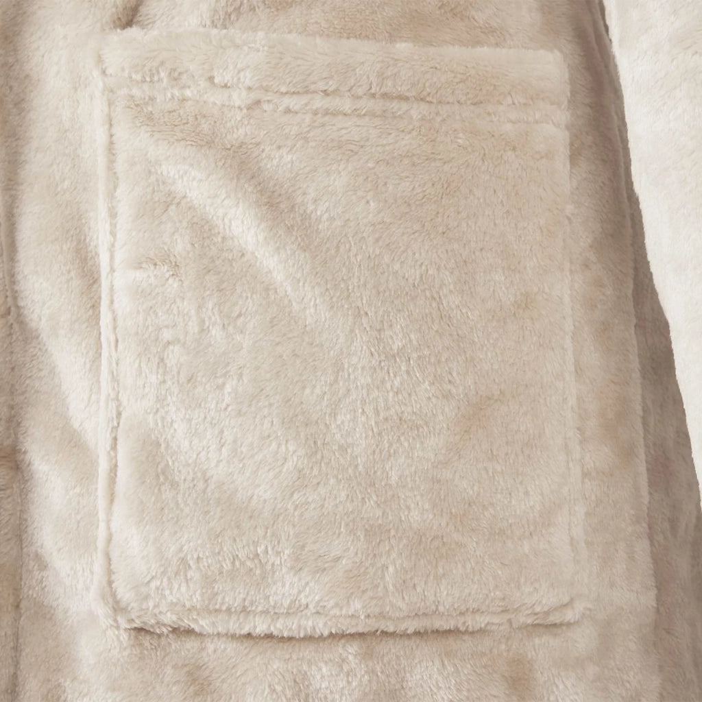 Accappatoio senza Cappuccio Beige xl Flanella CFW7056684