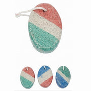 Trade Shop - Set 3pz Pietra Pomice Ovale Tricolore Naturale Cura Piedi Calli Chiropodia 79289 -