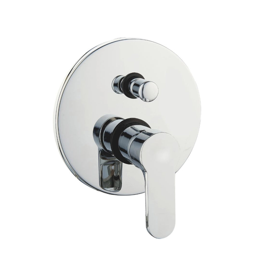 Miscelatore doccia ad incasso da parete con deviatore rubinetto monocomando cromato *** finitura- cromo lucido, confe...