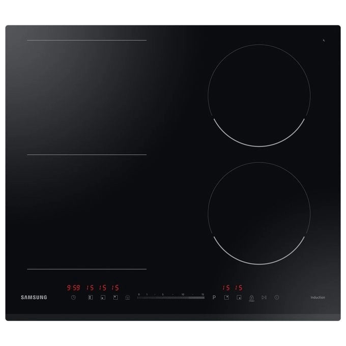 Samsung NZ64R3747BK Piano Cottura a Induzione Area Flex Zone Slide Touch Control Display LED 60 cm Nero