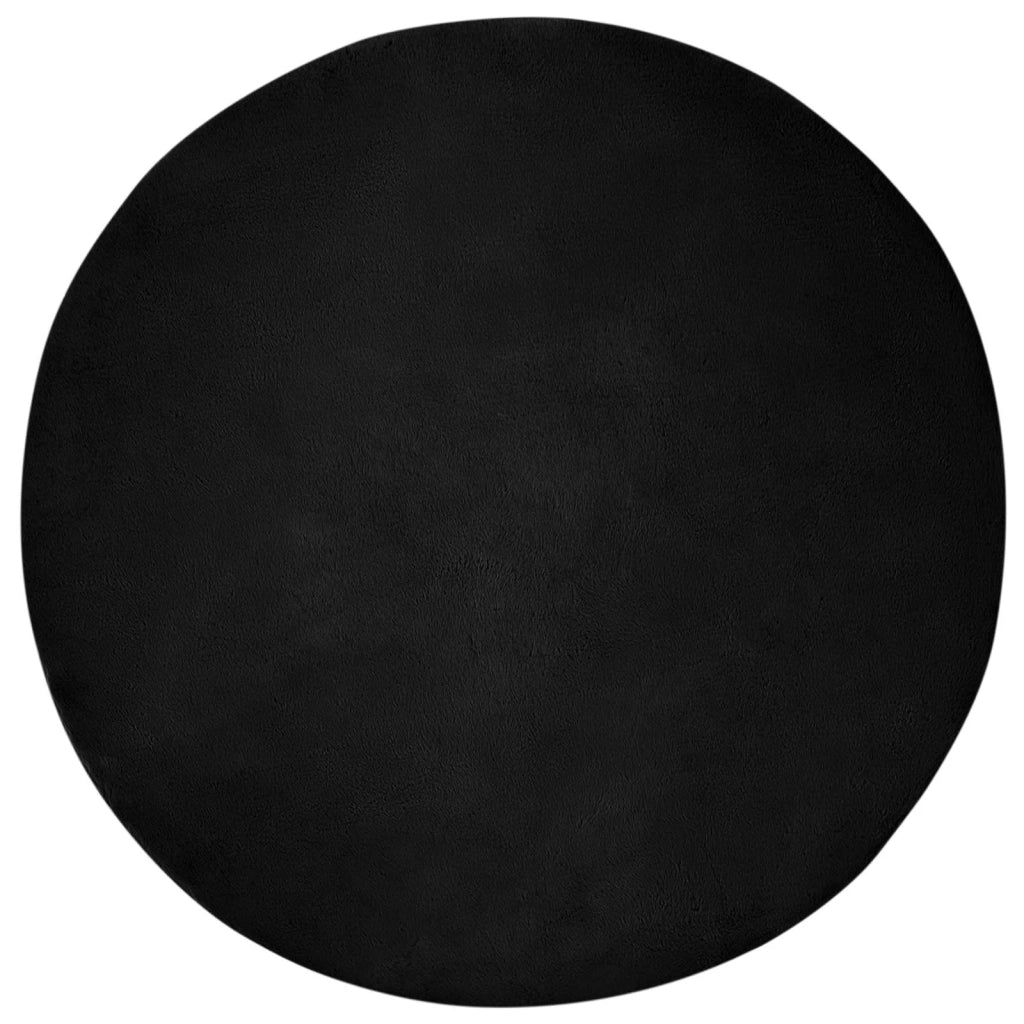Tappeto antiscivolo in sintetica di coniglio OLITE Nero