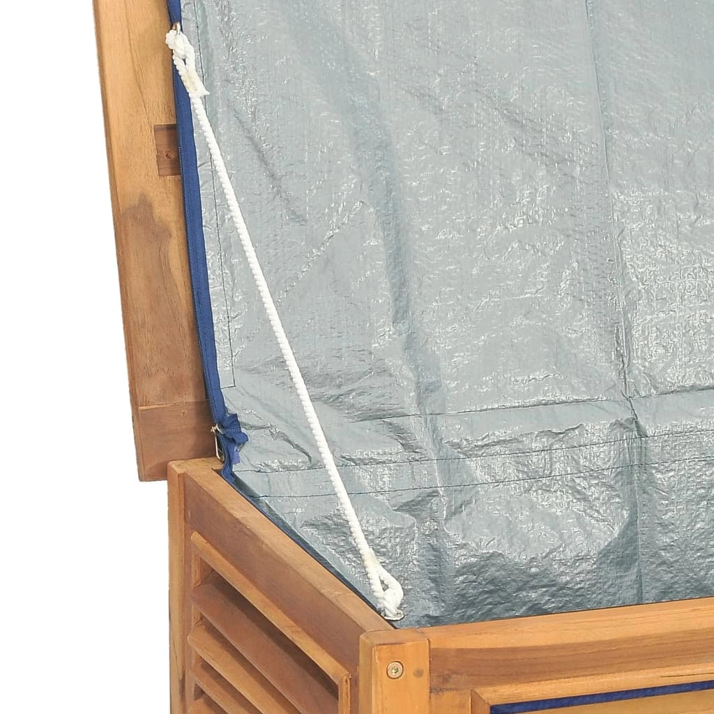Box portaoggetti da giardino e borsa 150 x 50 x 53 cm legno massello di teak 02_0013131