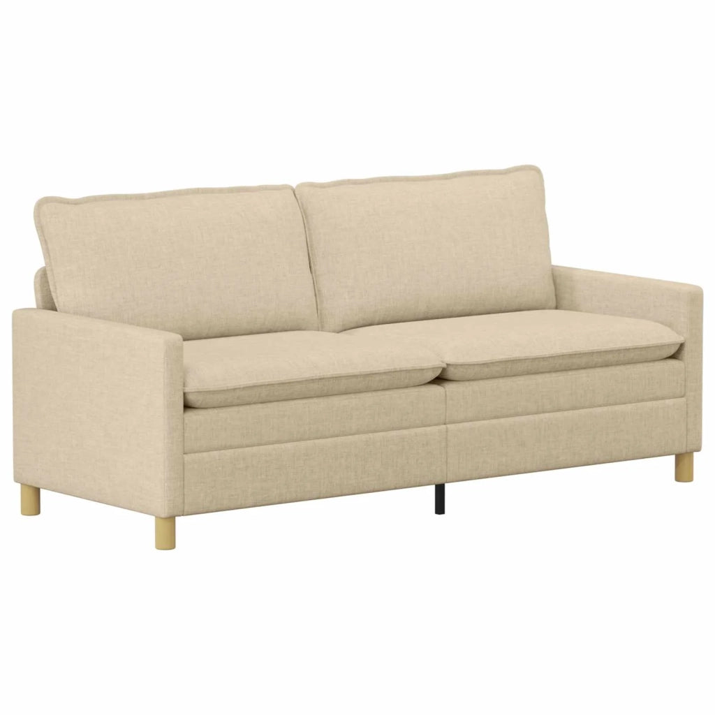 Set di divani 2 pz Crema Tessuto 3417125