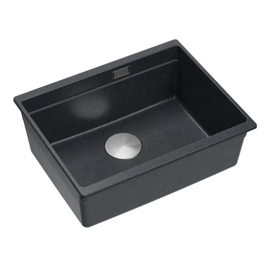 Lavello In Granito Logan 100 Black Metallic Oro