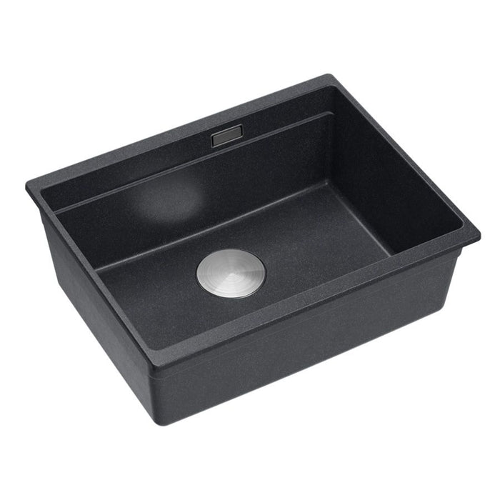 Lavello In Granito Logan 100 Black Metallic Oro