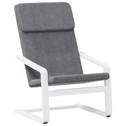Poltrona | Sedia Relax Grigio Scuro in Tessuto