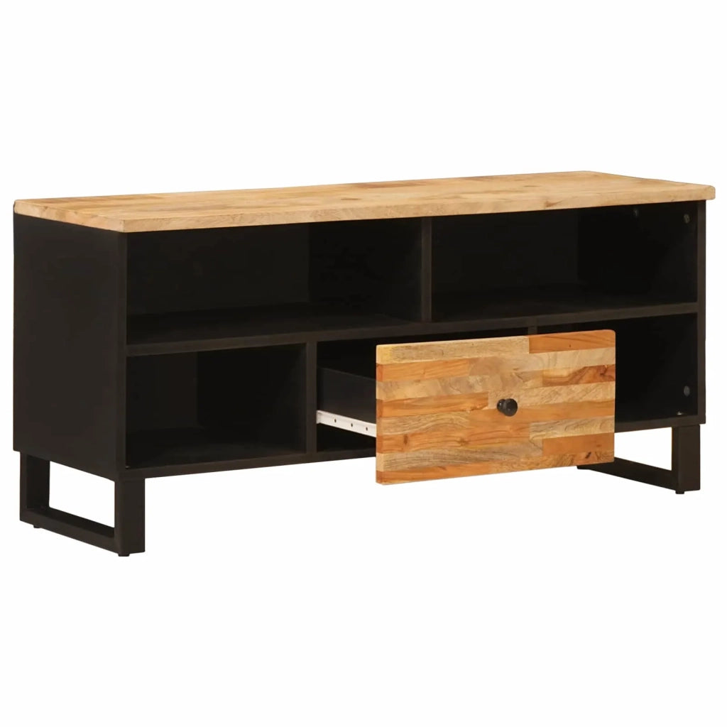 Mobile TV Marrone 100 x 33 x 46 cm Legno di mango massello 4018312