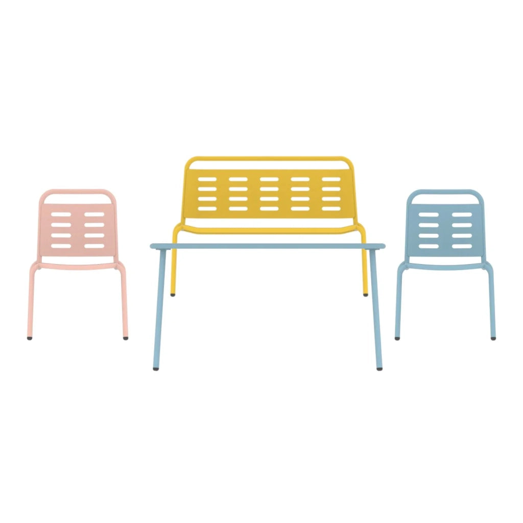Set di 4 mobili per bambini blu giallo rosa 03_0009401