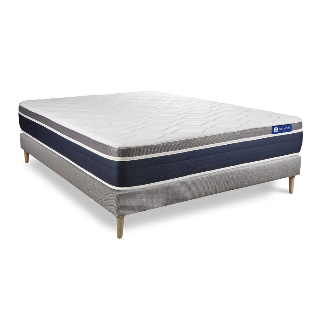 Kit rete e materasso matrimoniale Actimemo confort 140x190cm - Spessore : 26cm- memory foam - Moderatamente rigido