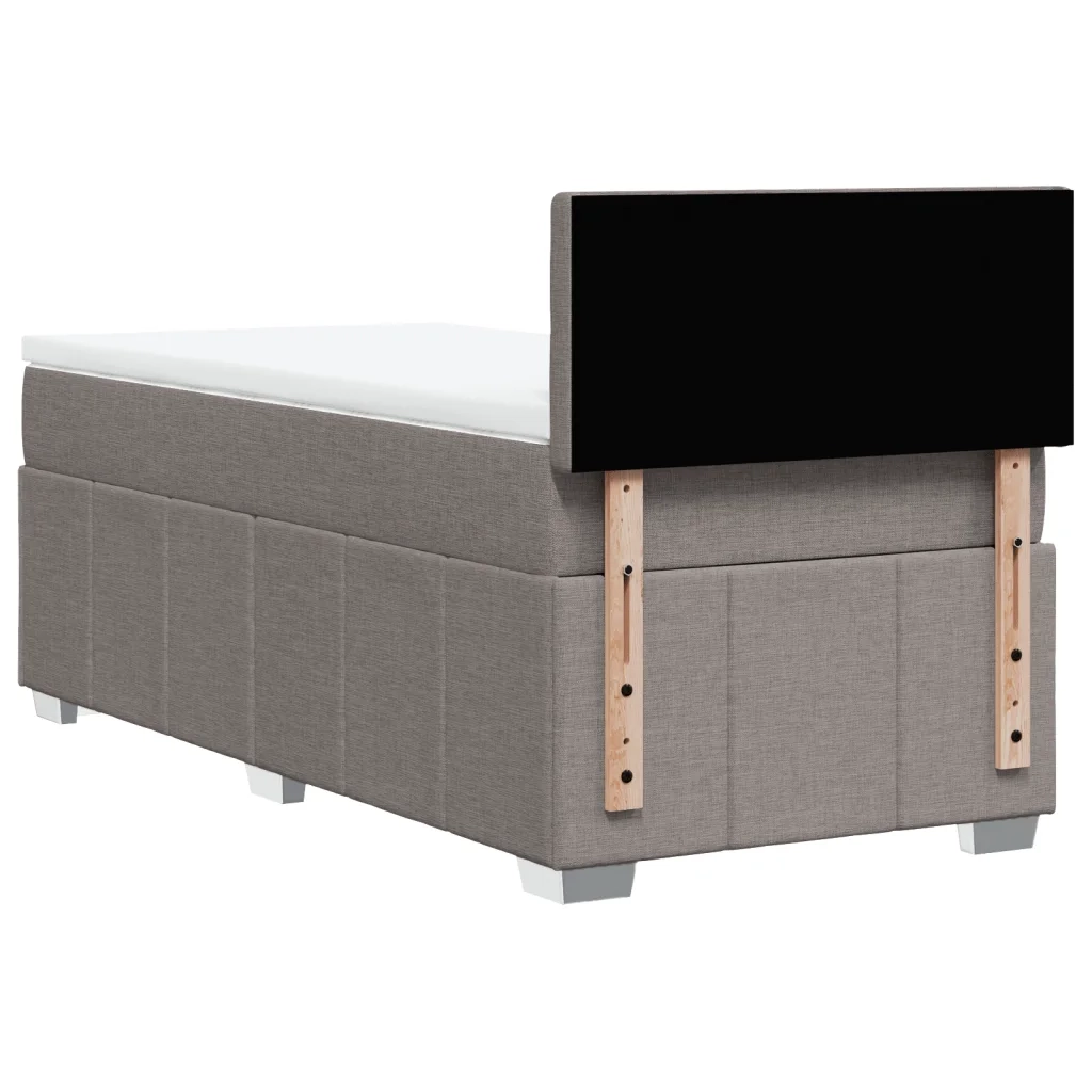 Giroletto a Molle con Materasso Tortora 100x200 cm in Tessuto 3286997