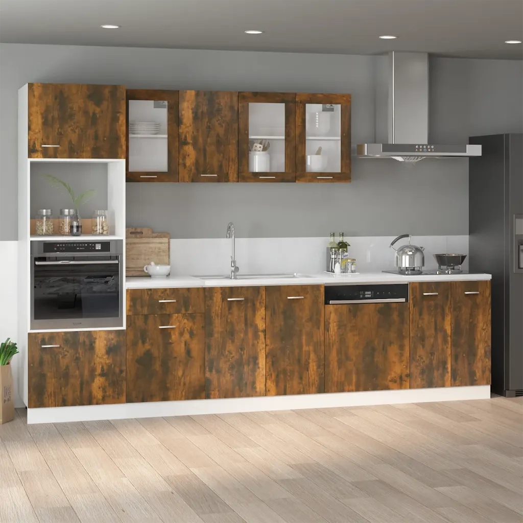 Mobile Pensile “Lyon” Rovere Fumo 80x31x60 cm 815594