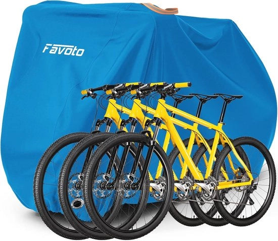 Fiatte impermeabili per 2-3 biciclette - Tessuto Oxford 210T - Copertura con sacchetto - 200x105x110cm