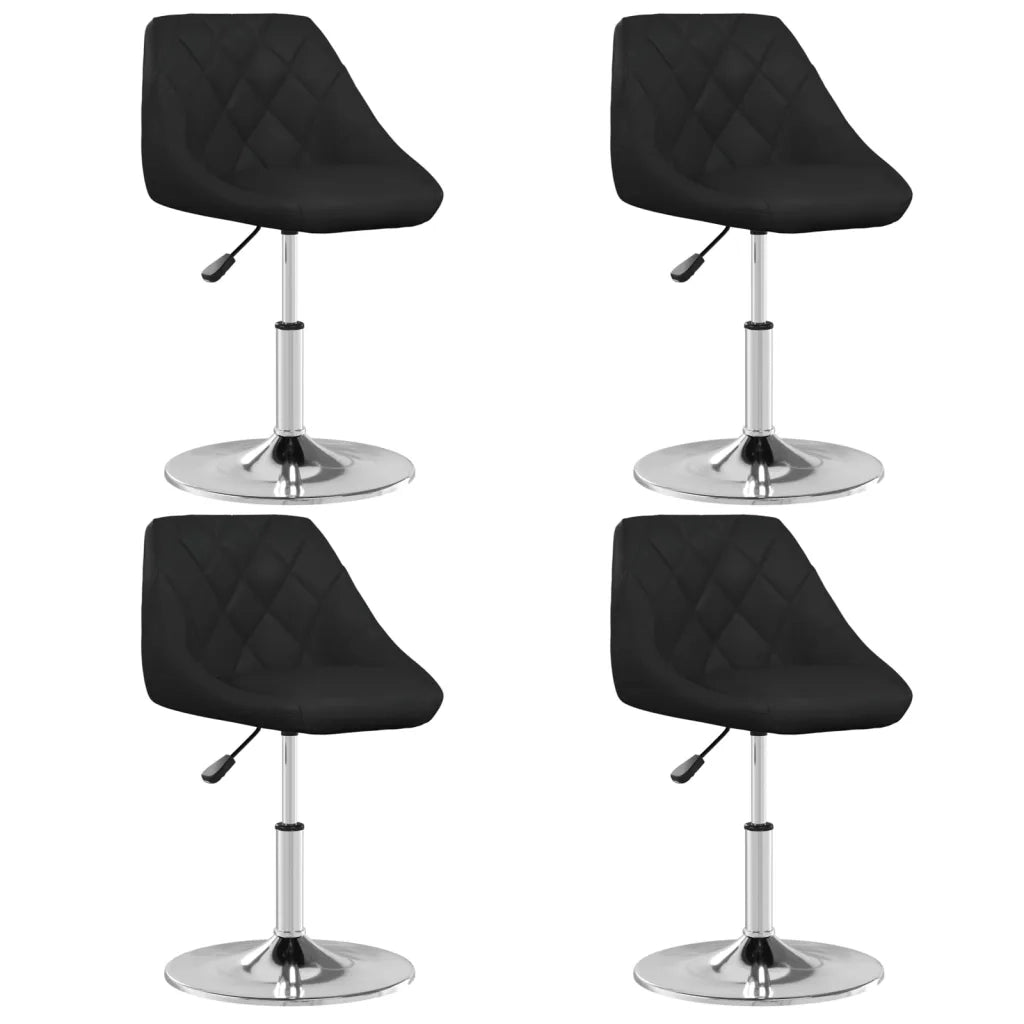 Sedie da Pranzo 4 pz Nere in Similpelle cod mxl 58884