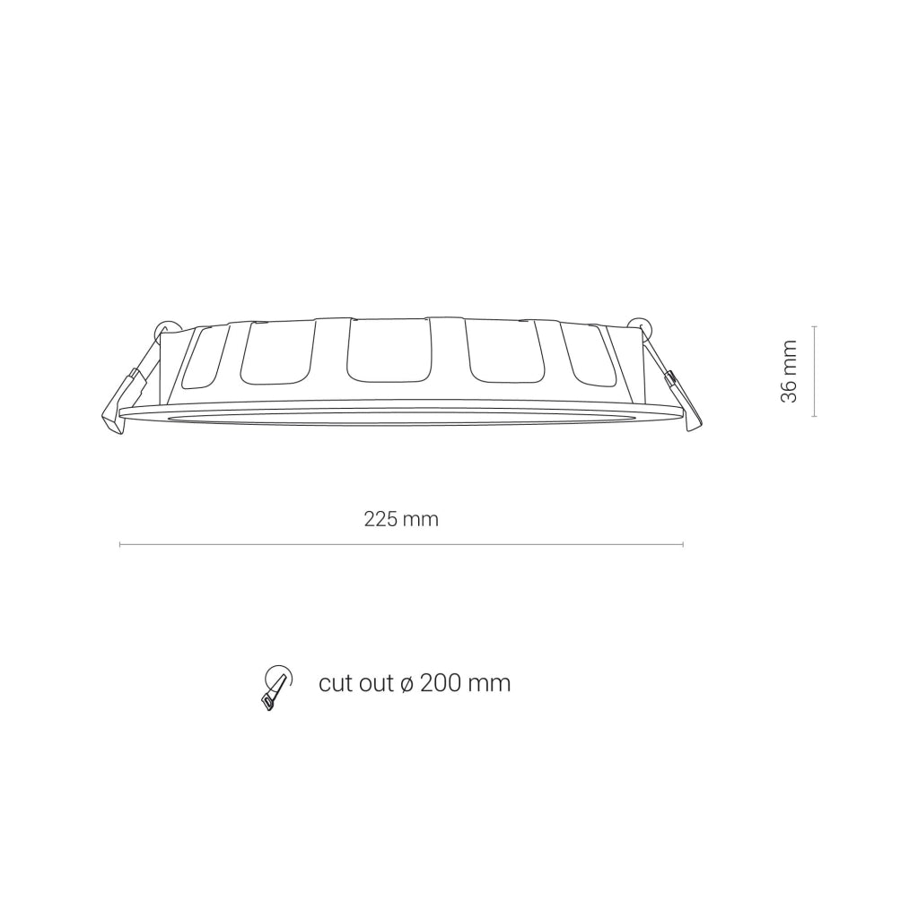Faretto da soffitto LED Nowodvorski KOS 8774 24W bianco IP44