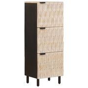 Credenza con porta-Buffet-Armadio da cucina Finitura Bianco Lavato 40 x 33,5 x 110 cm