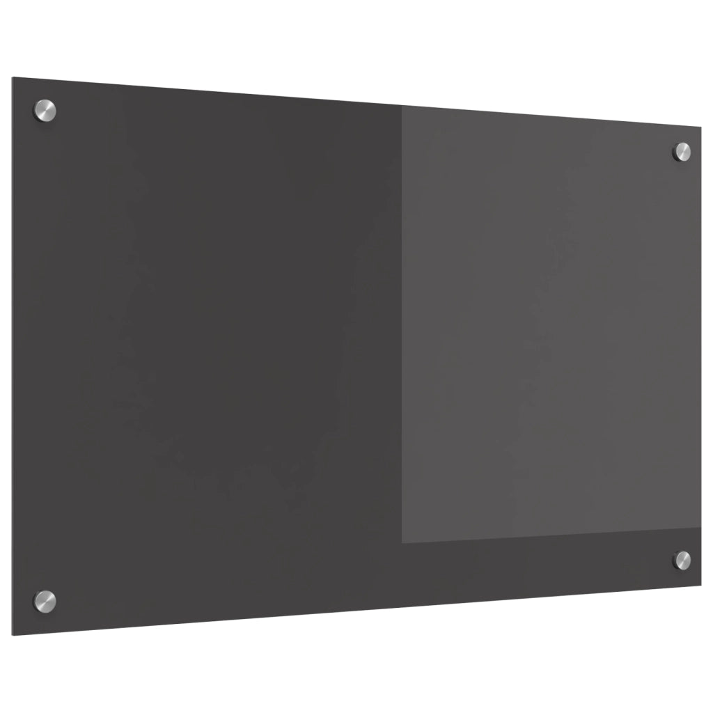 Schienale Cucina Grigio Scuro 80x50x0.6 cm Vetro Temperato