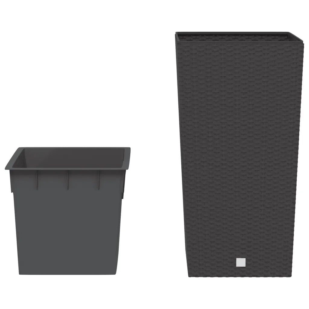Fioriera con Interno Rimovibile Marrone 21 / 49 L PP Rattan 364676
