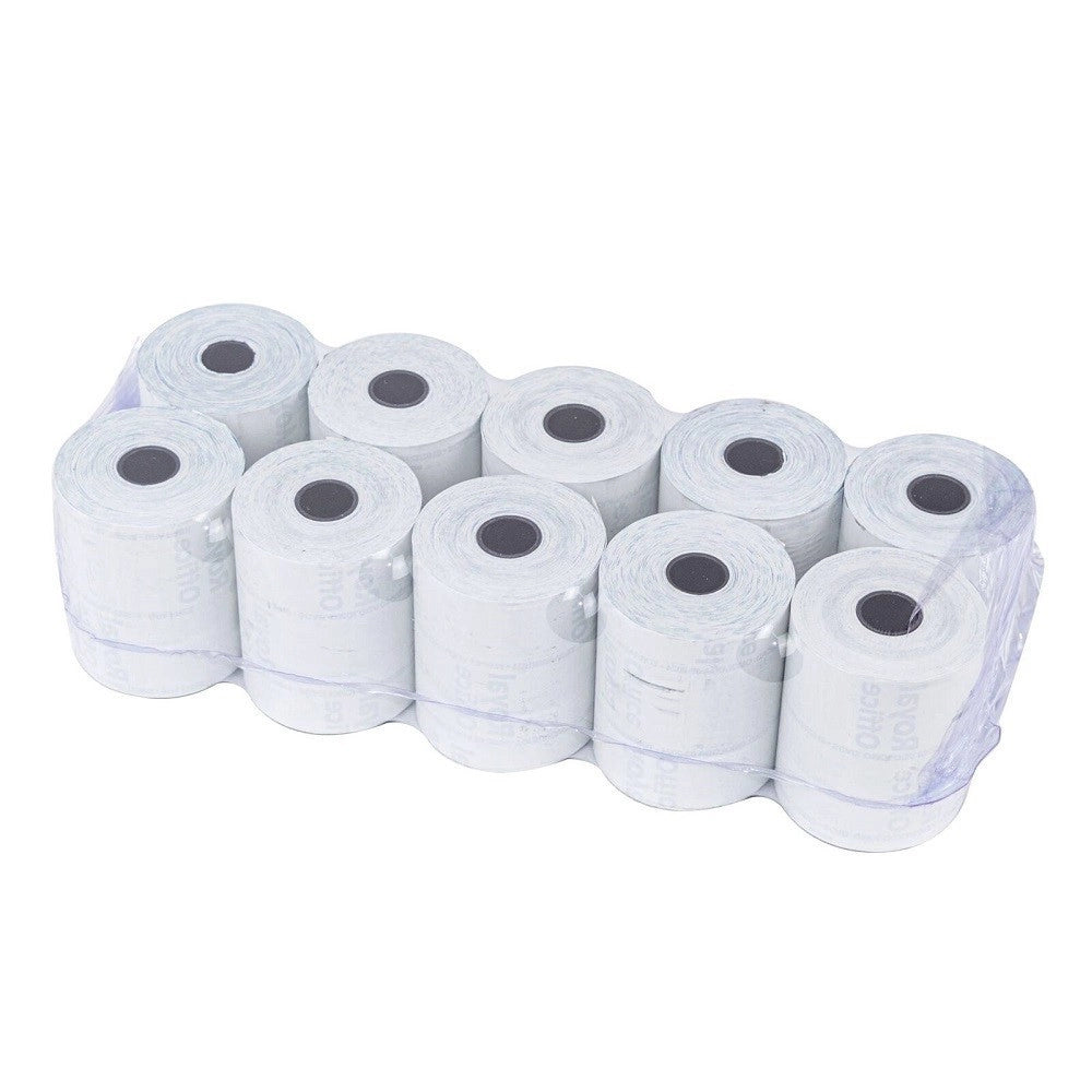 Trade Shop - Pack 10 Rotoli Carta Termica One Office Per Cassa 57mm X 35mt Foro 12mm 55gr. -