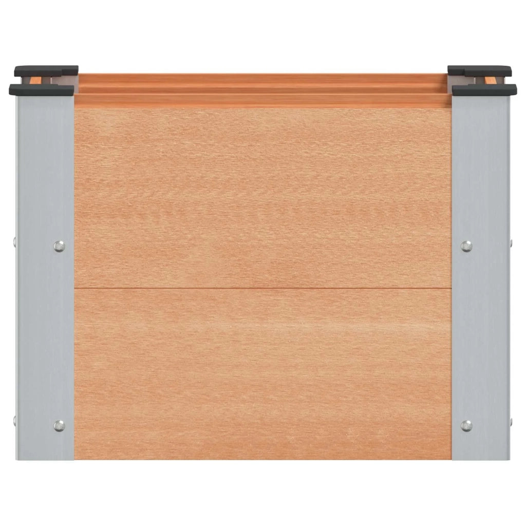 Fioriere | Cassetta per fiori | Letto rialzato da giardino Marrone 50 x 30 x 36 cm