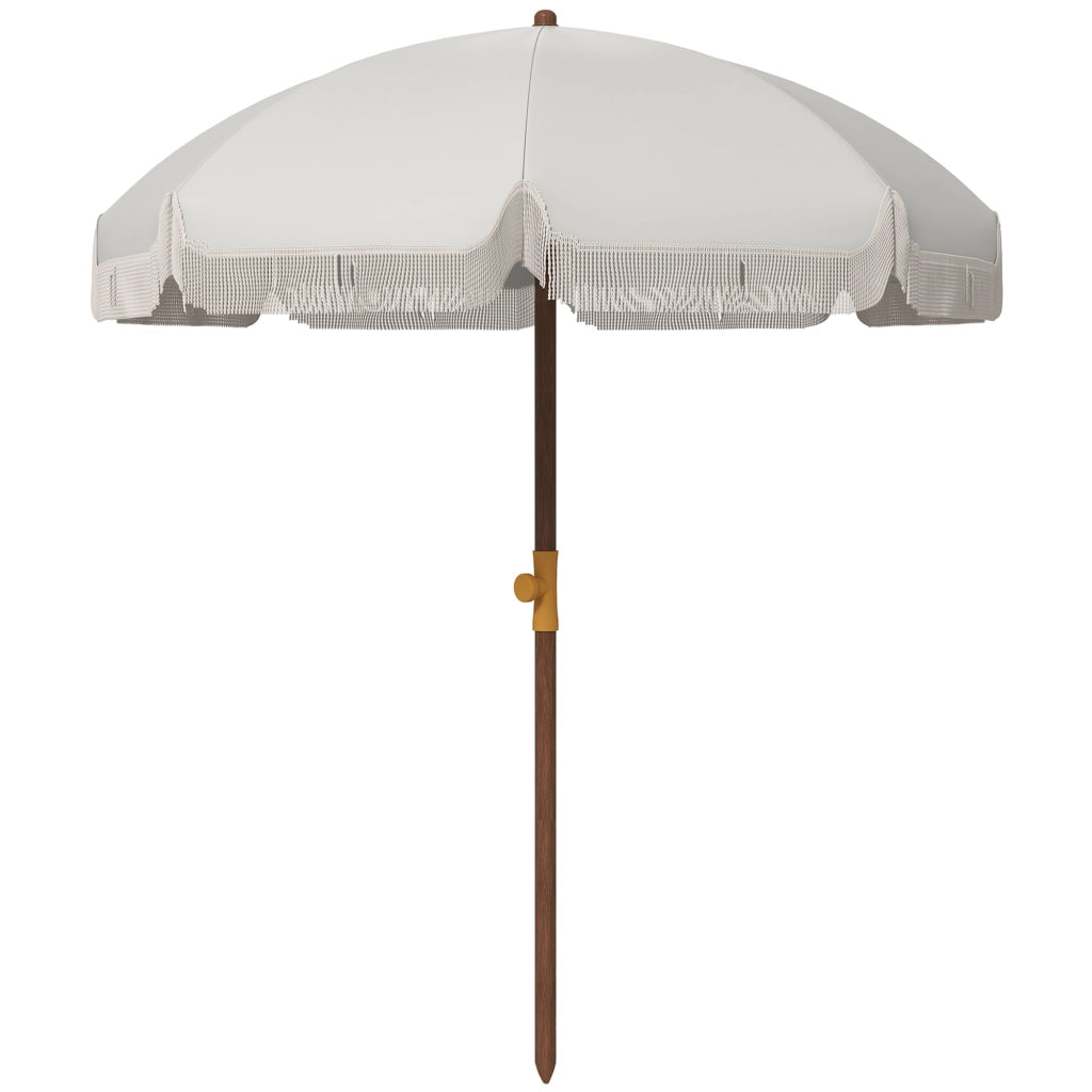 Ombrellone da Spiaggia ¨C Zephmum ¨C Grigio Chiaro con Protezione UV40+ e Borsa