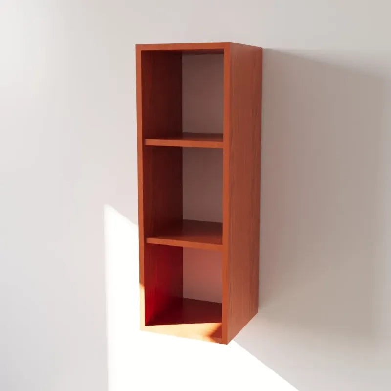 Pensile Cucina in Legno Nobilitato Ciliegio Mobile Alto con 1 Anta, Pensile Componibile Moderno Made in Italy (H90XL30XP33cm)