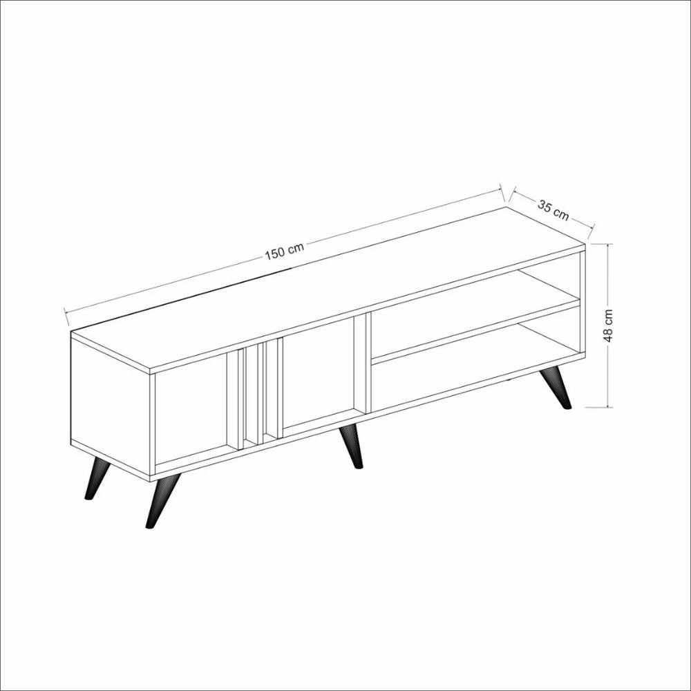 Porta Tv Rilla 150 colore noce antracite