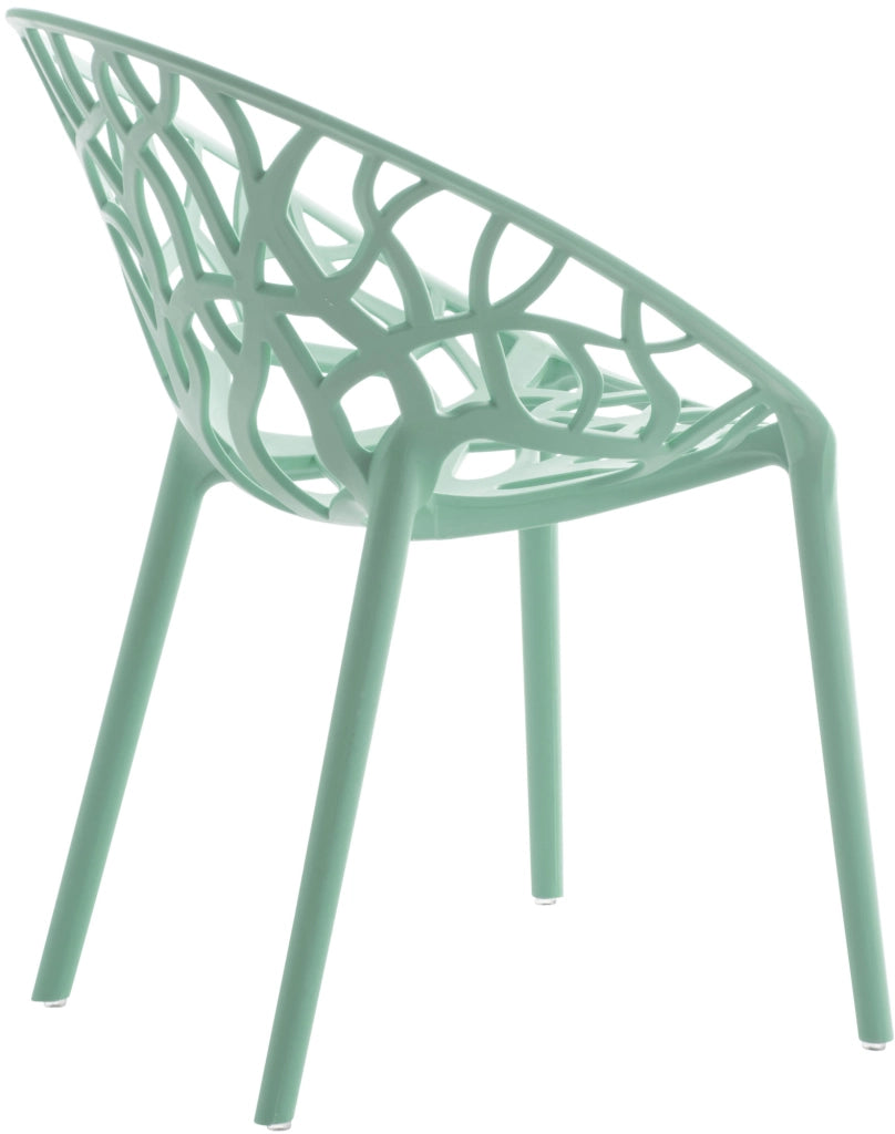 Set 4 sedie da giardino HOPE Verde chiaro