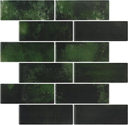 Tegole in pietra marmorea verde scuro - autofissanti - 24 pezzi - 30,5 cm x 30,5 cm