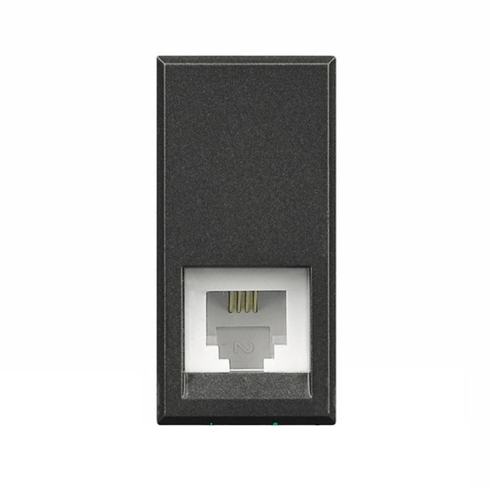 Trade Shop - Serie Living International Compatibile Apparecchi Di Comando Moduli Prese Interr -     Presa Telefono Rj11