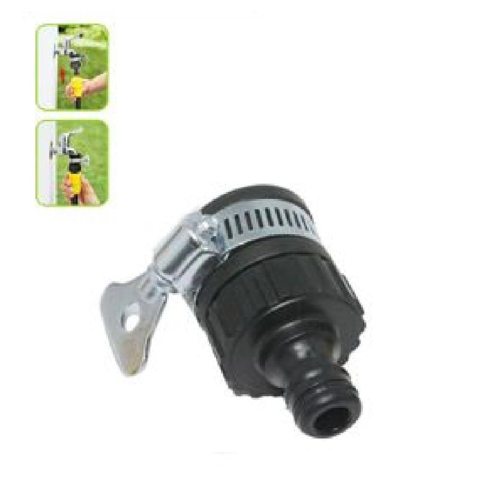 Trade Shop - Adattatore Per Rubinetto Senza Filettatura Con Morsetto Innesto Rapido 92177 -