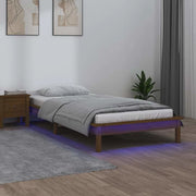 Giroletto con LED Miele 90x190 cm 3FT Single in Legno Massello cod mxl 60792