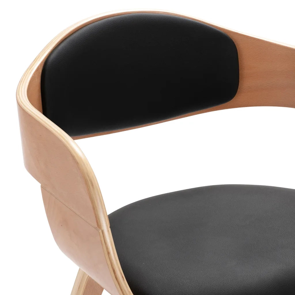 Sedie da Pranzo 2 pz in Legno Piegato e Similpelle 287388