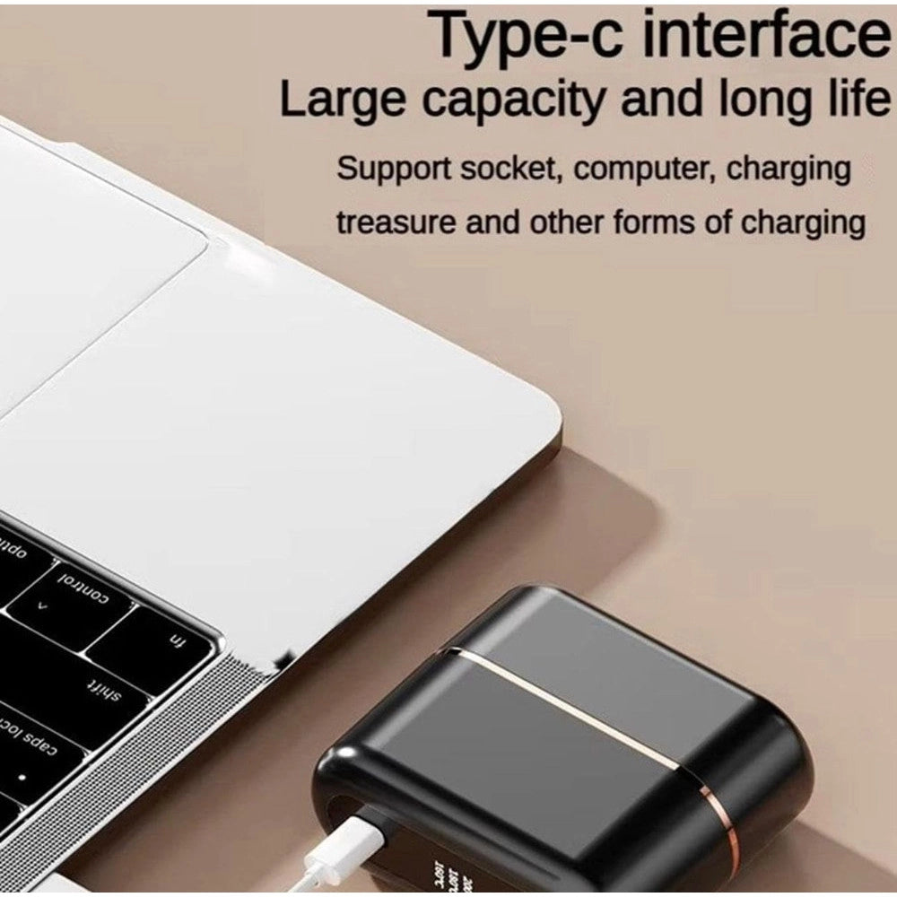 Trade Shop - Mini Spazzola Pettine Lisciante Capelli Portatile Usb Senza Fili Con Controllo Temperatura -