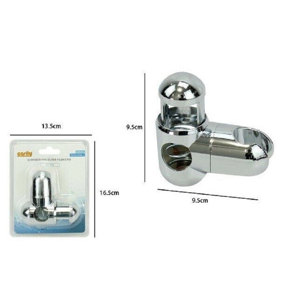 Trade Shop - Supporto Doccetta Doccino Per Staffa Asta Saliscendi Doccia Bagno 9.5 Cm 79354 -