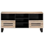 vidaXL Mobile Porta TV 100x34x46 cm in Legno Massello di Mango