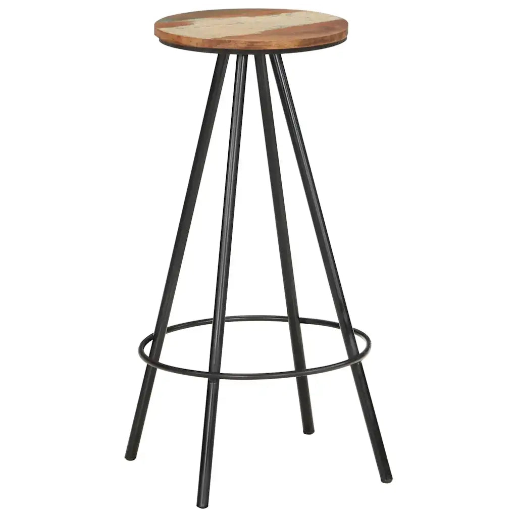 Sedie da Bar 4 pz Legno Massello di Recupero 245446