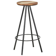 Sedie da Bar 4 pz Legno Massello di Recupero 245446