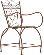 Sedia Giardino Sheela in Metallo antico marrone