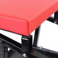 Sgabello da officina con ruote e scaletta, carrello e scaltte 2in1, portata 160 kg, sgabello da meccanico con portaoggetti e scalino