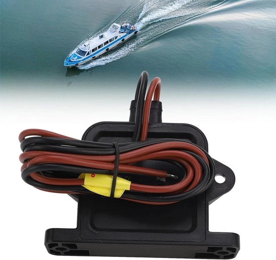 Sensore di Pompaggio per Imbarcazioni con Allarme Automatico - Vlotterschakelaar, Sensore di Livello dell'Acqua, Apparecchio di Allarme - Pompaggio a Lente 24V