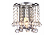 Applique glamour cromata con cristalli London Crystal E14