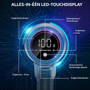 Aspiratore a Vapore 500 Watt con 32000Pa di Potenza di Aspirazione - Touchscreen - 60 minuti di Durata - Batteria Riconoscibile e Ricaricabile - Adatto per Pavimenti, Tappeti, Peli Animali - (Classe di Efficienza A+++ )