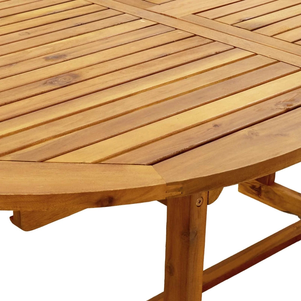 Set da pranzo da giardino 5 pezzi Naturale 3434482