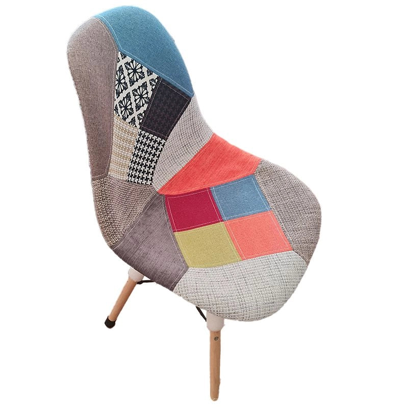Sedia patchwork senza braccioli